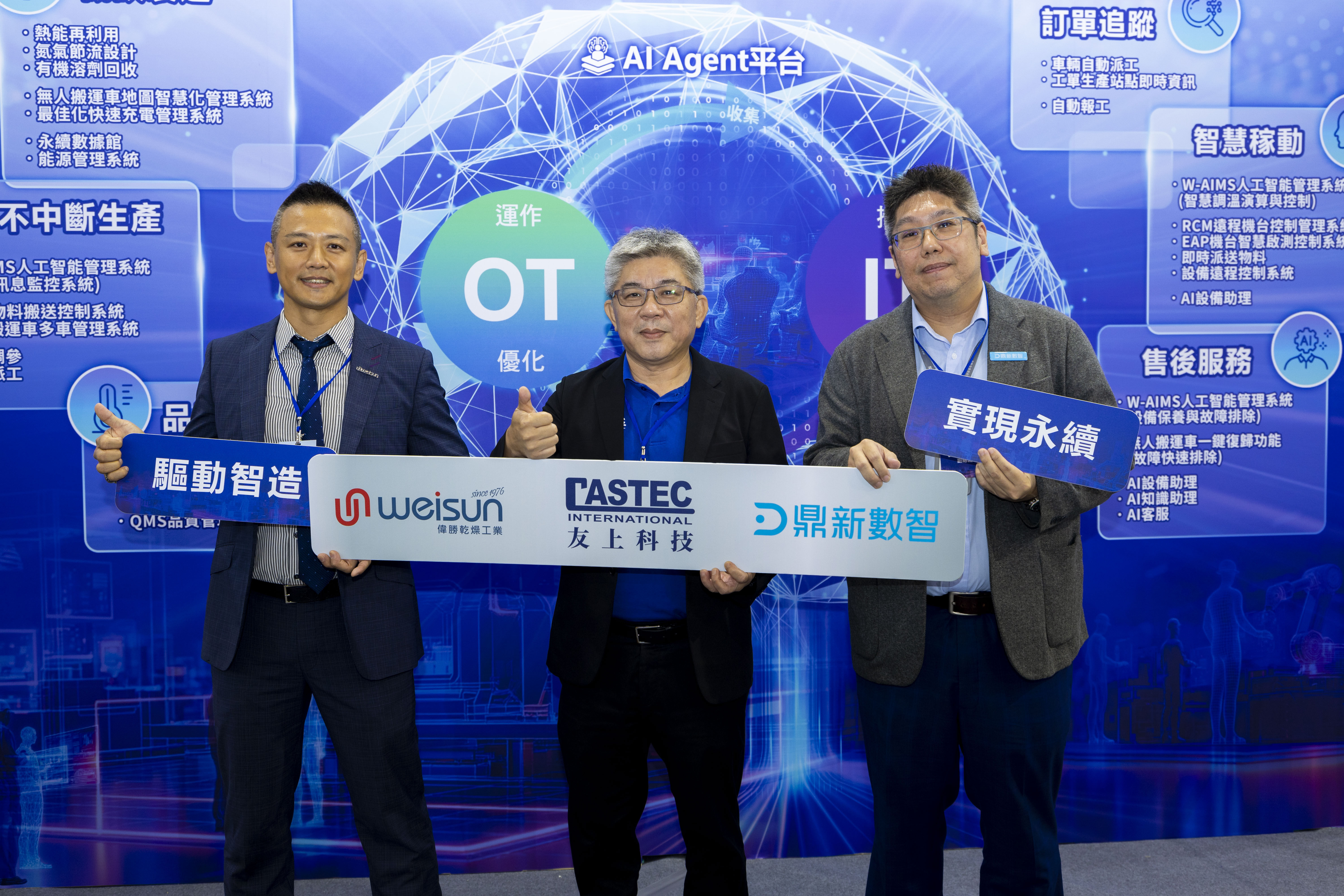 ▲▼鼎新、友上、偉勝三方技術合作亮相自動化展。(圖/鼎新提供)