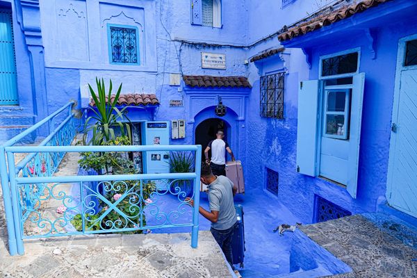 ▲▼舍夫沙萬(Chefchaouen)。(圖/部落客混血珊莎的奇幻旅程授權提供)