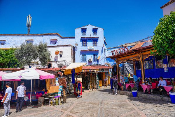 ▲▼舍夫沙萬(Chefchaouen)。(圖/部落客混血珊莎的奇幻旅程授權提供)