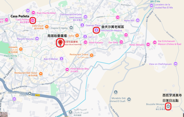 ▲▼舍夫沙萬(Chefchaouen)。(圖/部落客混血珊莎的奇幻旅程授權提供)