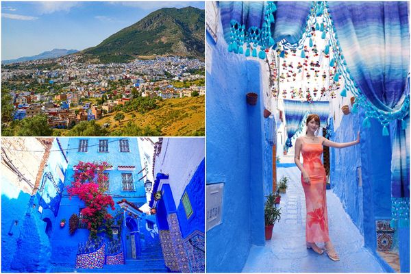 ▲▼舍夫沙萬(Chefchaouen)。(圖/部落客混血珊莎的奇幻旅程授權提供)