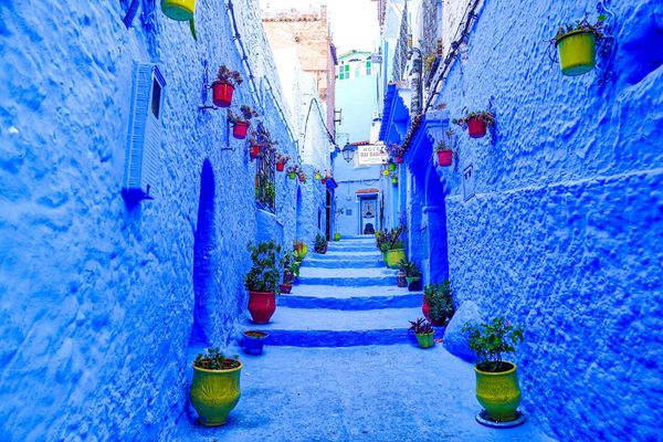 ▲▼舍夫沙萬(Chefchaouen)。(圖/部落客混血珊莎的奇幻旅程授權提供)