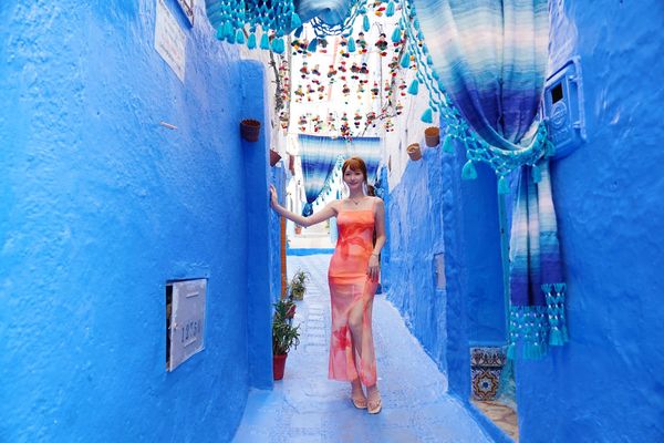 ▲▼舍夫沙萬(Chefchaouen)。(圖/部落客混血珊莎的奇幻旅程授權提供)