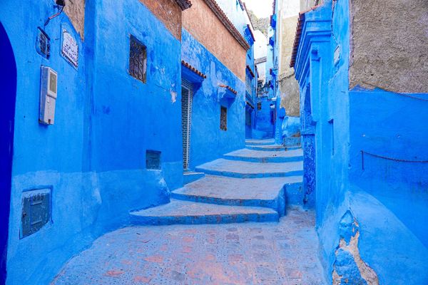 ▲▼舍夫沙萬(Chefchaouen)。(圖/部落客混血珊莎的奇幻旅程授權提供)