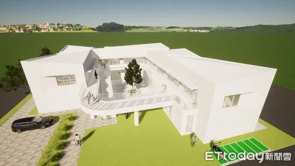 ▲▼ 中埔如親托嬰中心暨親子館即將完工 翁章梁親赴工地視察 。(圖/嘉義縣政府提供)