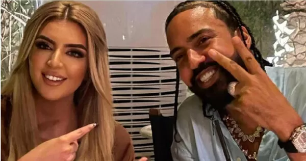 馬哈拉公主與French Montana在合影。(圖/擷取自IG,Sheik Mahra)