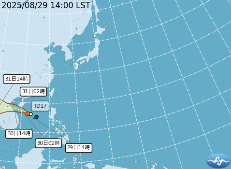 ▲▼未來一周天氣趨勢。(圖/氣象署提供)