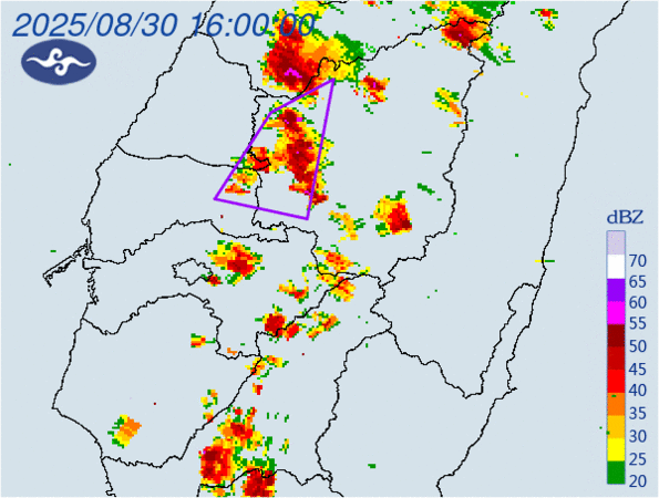▲▼大雷雨即時訊息 。(圖/氣象署提供)