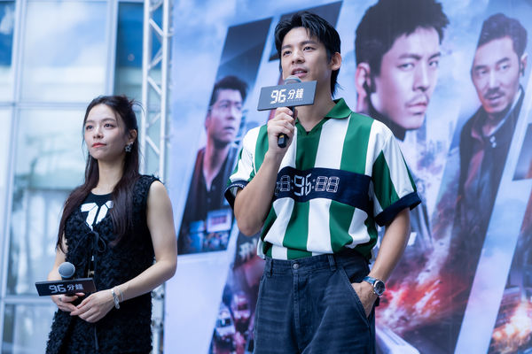 ▲《96分鐘》將於9月5日全台上映,林柏宏、宋芸樺勤跑宣傳。(圖/華影國際提供)