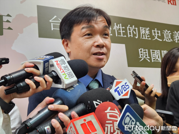 ▲▼「二戰80週年:台灣主體性的歷史意義與國際法精神」座談會,陸委會副主委沈有忠。(圖/記者陳冠宇攝)