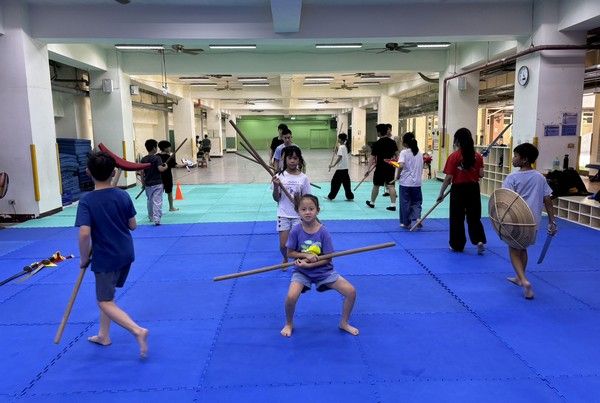 ▲桃園景福宮傳承千年民俗技藝,力助莊敬國小「宋江陣」社團