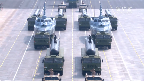 ▲▼九三閱兵,海上無人武器。(圖/翻攝新華社)