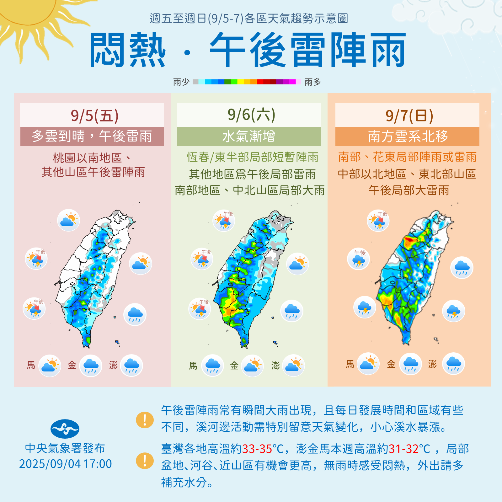 ▲▼天氣趨勢。(圖/氣象署提供)