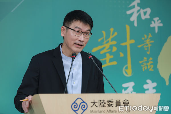 ▲▼陸委會例行記者會-梁文傑。(圖/記者周宸亘攝)