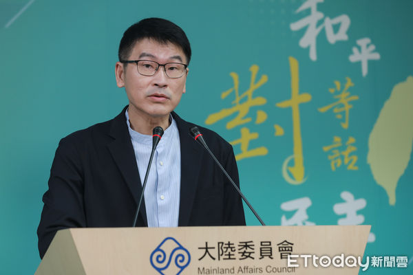 ▲▼陸委會例行記者會-梁文傑。(圖/記者周宸亘攝)