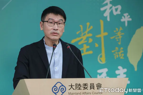 ▲▼陸委會例行記者會-梁文傑。(圖/記者周宸亘攝)