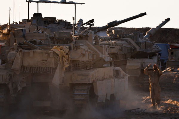 ▲▼以色列坦克。(圖/路透)