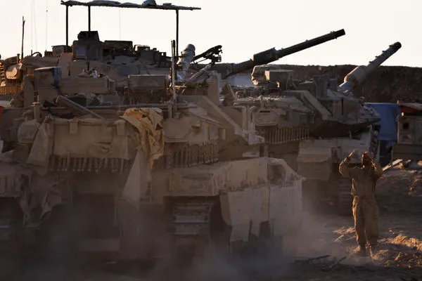 ▲▼以色列坦克。(圖/路透)