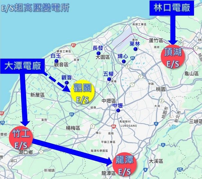 ▲台電規劃「觀園變電所」強化供電穩定
