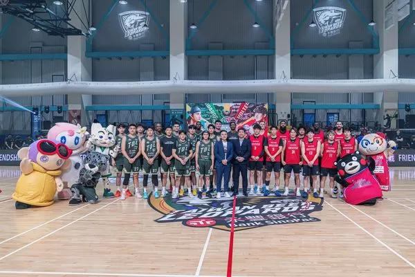 ▲高錦瑋、林信寬、張建偉、熊本熊。(圖/雲豹提供)