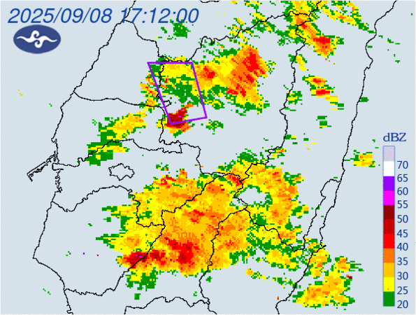 ▲▼大雷雨即時訊息 。(圖/氣象署提供)