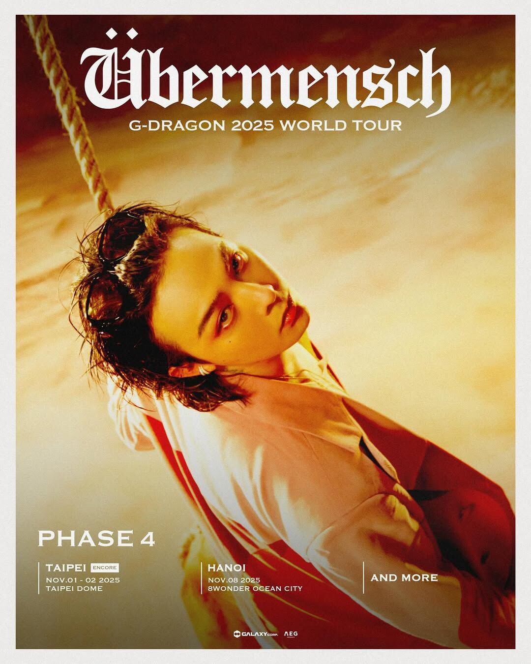 ▲▼快訊/GD親口官宣了!11月1日唱回台灣 首度站上臺北大巨蛋。(圖/翻攝自fanplusonedotcom IG)