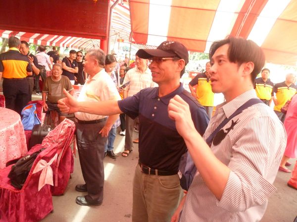 ▲陳漢典回保安宮。(圖/翻攝自草湖保安宮)