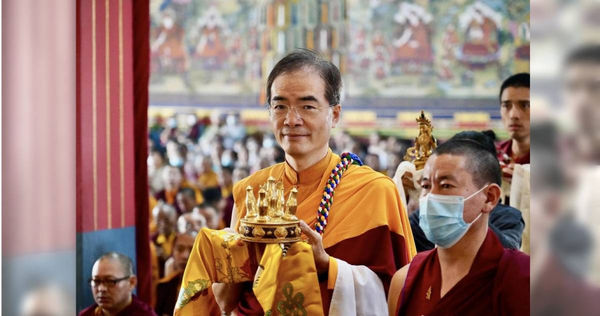 黃英傑除被控性騷外,也被爆出疑似侵占釋炫慧法師所有的淨慈寺。(圖/翻攝自欽哲光明壇城臉書)