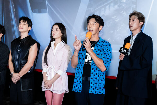 ▲《96分鐘》上映七天票房突破3200萬,主演林柏宏、宋芸樺、李李仁、蔡凡熙很感謝觀眾的支持。(圖/華影國際提供)