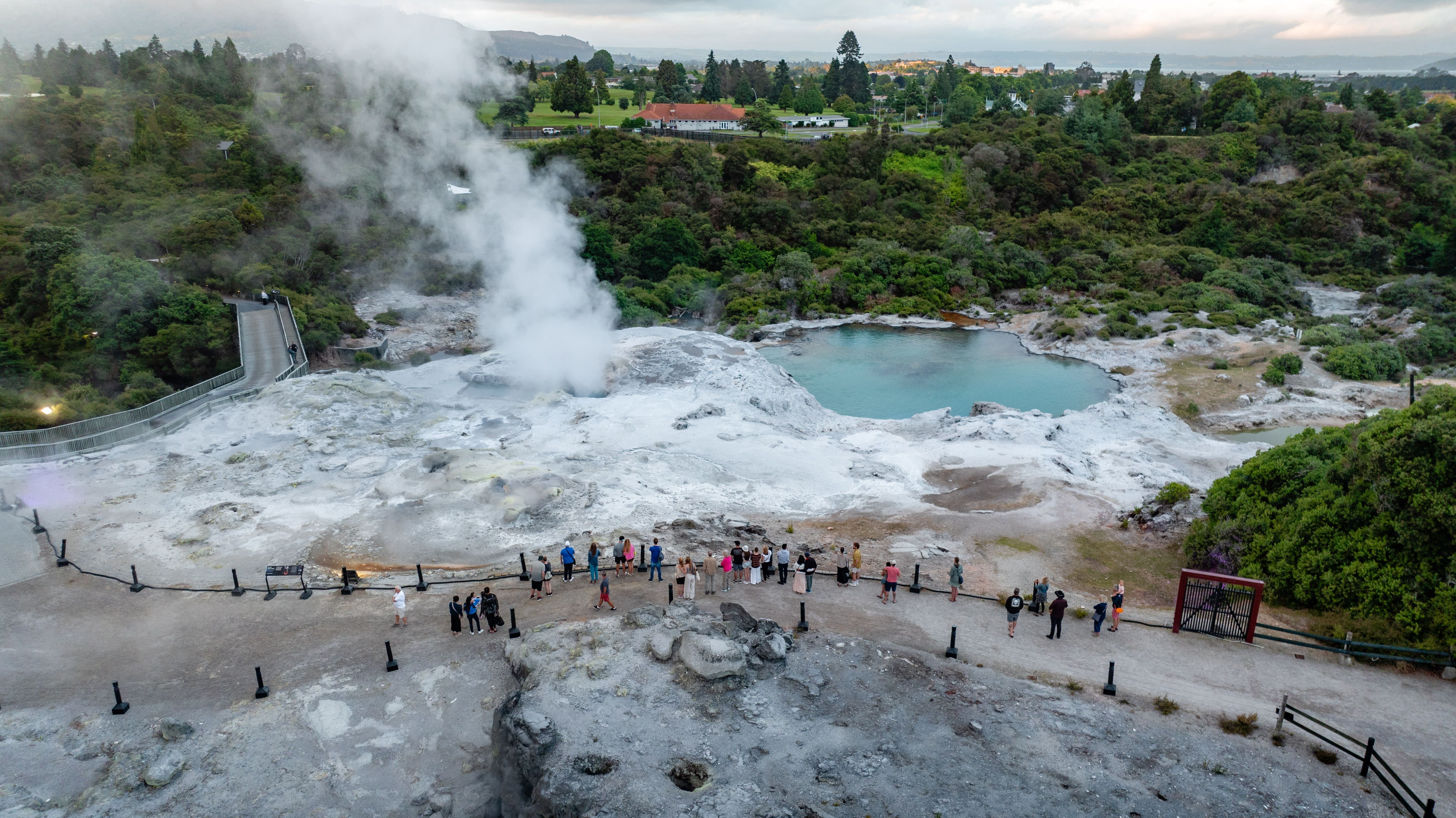 ▲▼羅托魯瓦,Te Puia,地熱谷,間歇泉,地熱,奇觀,紐西蘭。(圖/業者提供)