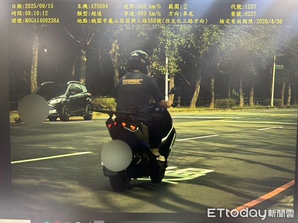 ▲▼加強取締駕駛人超速行為,4日共舉發35件。(圖/龜山警分局提供)