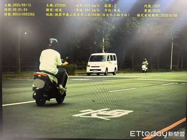 ▲▼加強取締駕駛人超速行為,4日共舉發35件。(圖/龜山警分局提供)