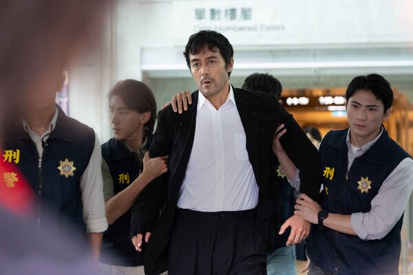 ▲阿部寬、賈靜雯、林柏宏《燭線危機》。(圖/高雄電影節提供)