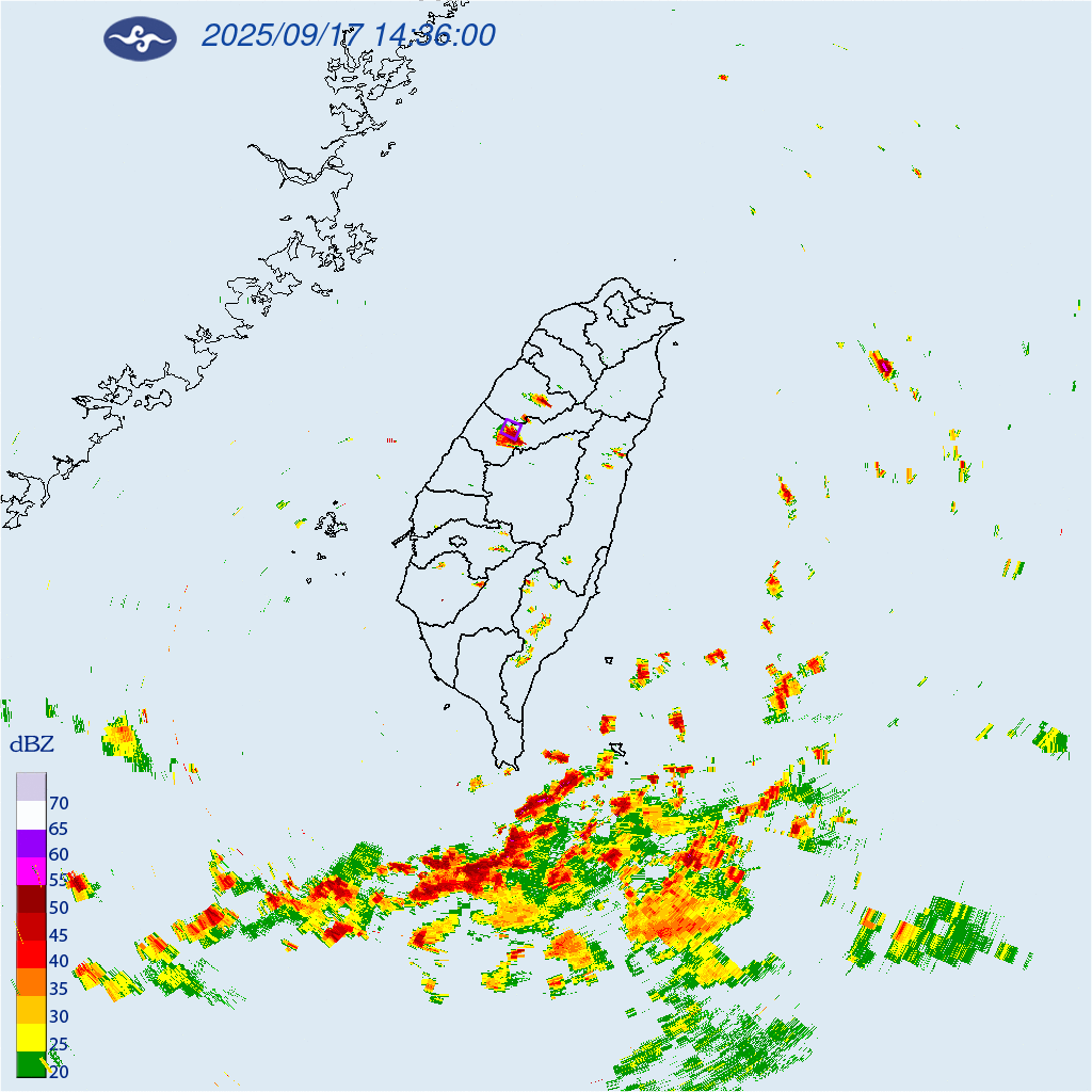 ▲▼大雷雨即時訊息 。(圖/氣象署提供)