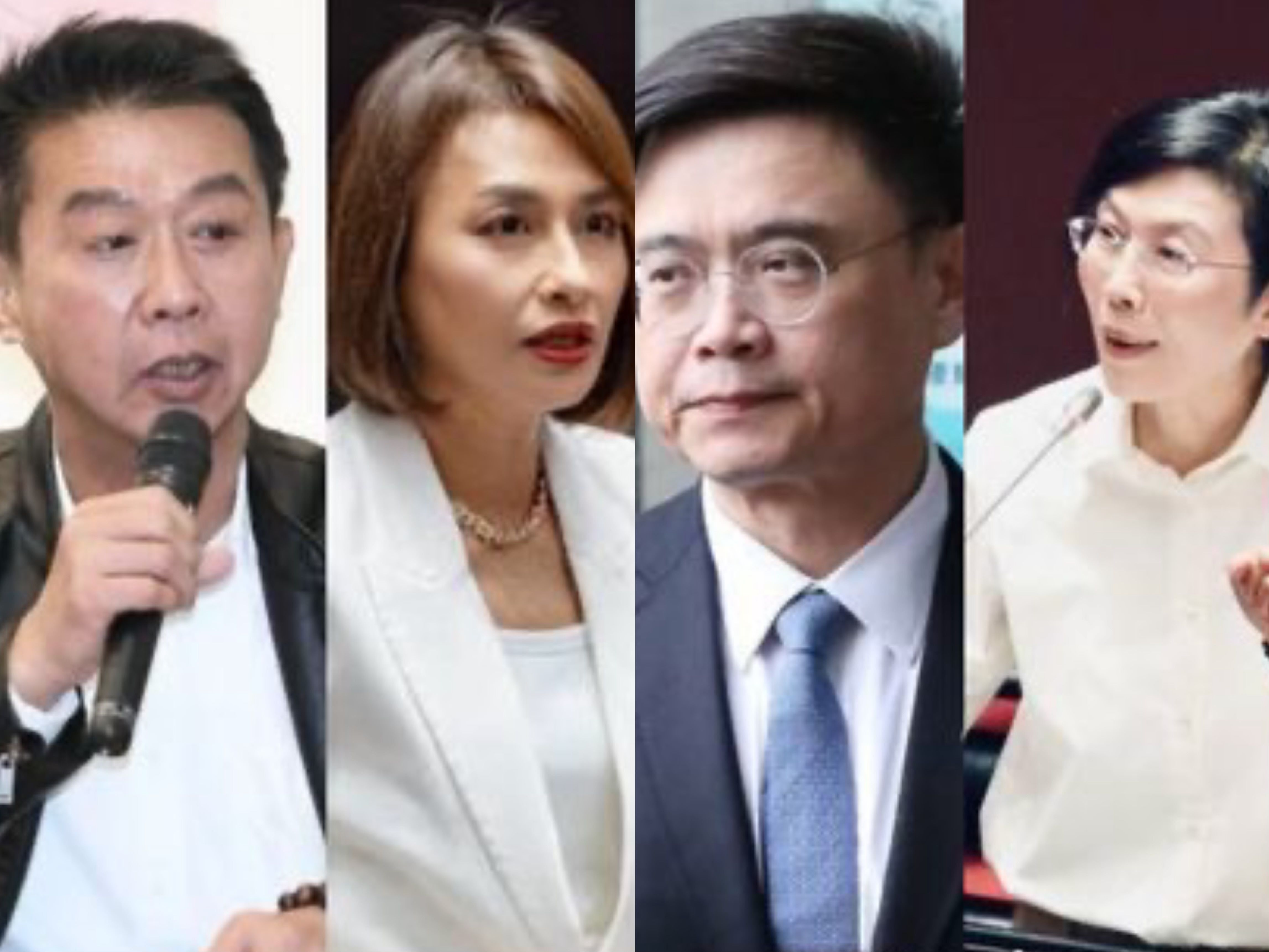 ▲▼高雄市長初選,立委許智傑、邱議瑩、林岱樺、賴瑞隆(左起)都表態參選。(圖/ETtoday新聞雲資料照)