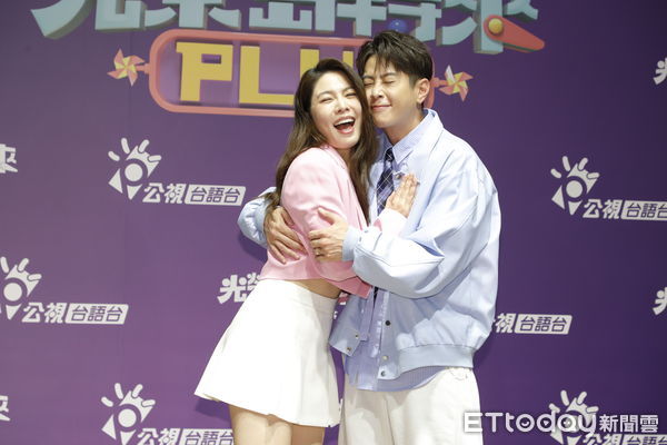 ▲▼公視台語台最新綜藝節目「光榮島轉來PLUS」即將開播,開播記者會上主直人吳東諺、白家綺及特別來賓陳宇風、葉家妤出席。(圖/記者湯興漢攝)