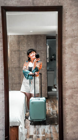 ▲▼高雄住宿推薦「西悠巢旅高雄車站館CU Hotel」,高雄車站館入住心得:近車站、智慧自助、文青設計。(圖/部落客胖貓提供)