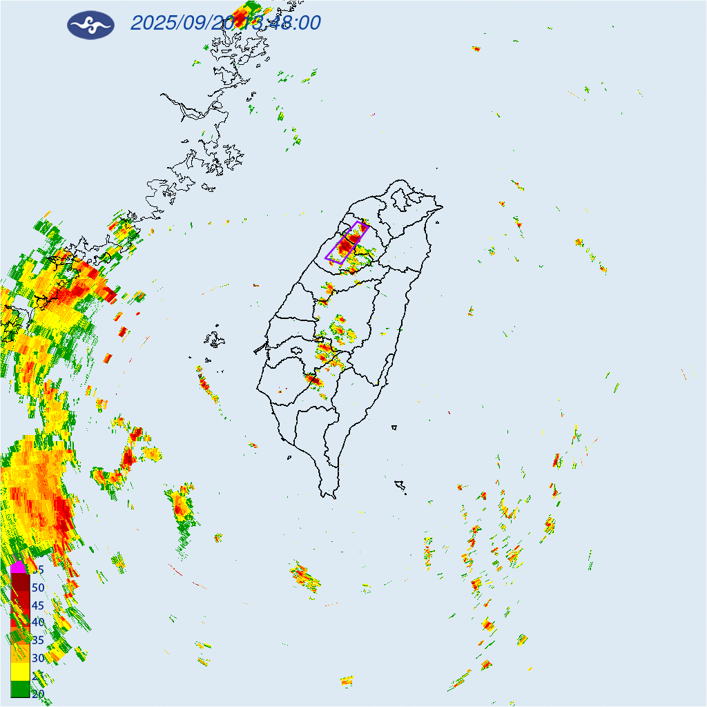 ▲▼大雷雨即時訊息 。(圖/氣象署提供)