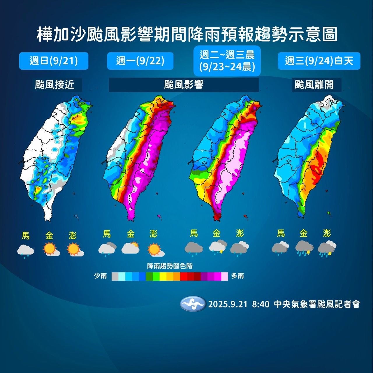 ▲▼未來一周天氣。(圖/氣象署提供)