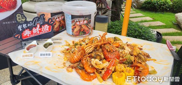 ▲新天地海鮮桶。(圖/記者游瓊華攝)