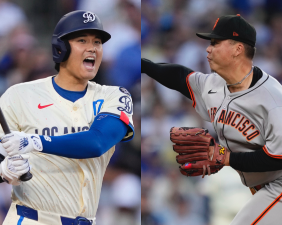 ▲大谷翔平、鄧愷威。(圖/達志影像/美聯社)