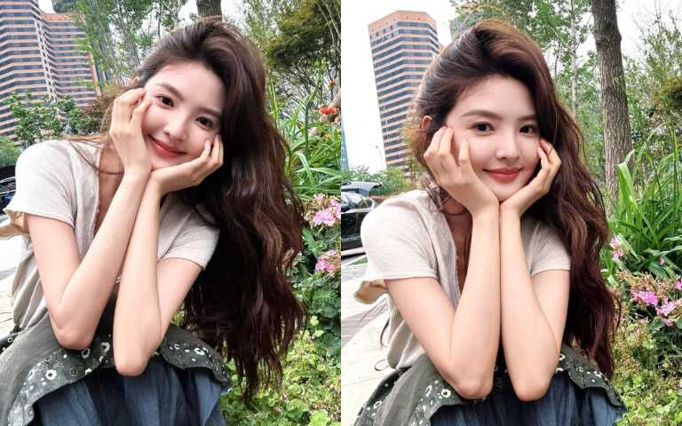 被人間初戀美貌爆擊!《難哄》章若楠「慵懶羊毛捲」造型太可愛,搭配暖調奶咖妝完成秋冬復古甜妹造型