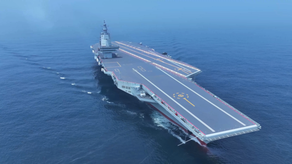 ▲▼福建艦。(圖/翻攝央視新聞)