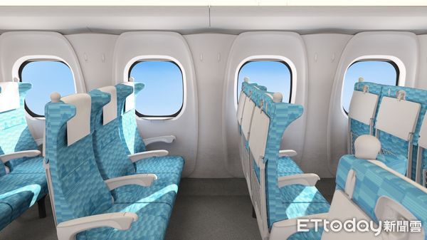 ▲▼高鐵新世代列車N700ST標準車廂內裝曝光。(示意圖/高鐵公司提供)