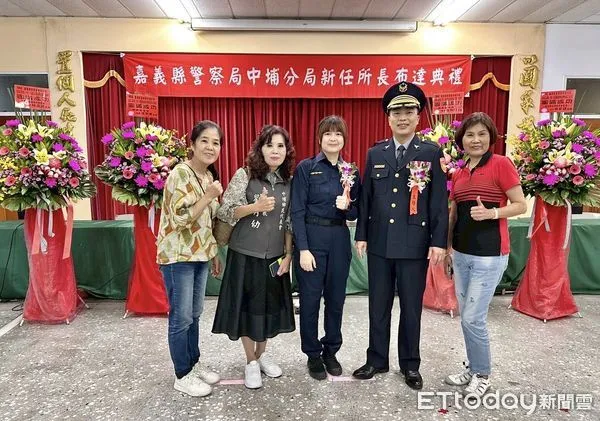 ▲▼ 中埔分局所長聯合布達典禮 分局首位女副所長成焦點 。(圖/中埔分局提供)