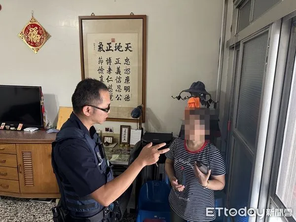 ▲▼ 【假冒公務機關電話詐騙 布警即刻到府攔阻】 。(圖/布袋分局提供)