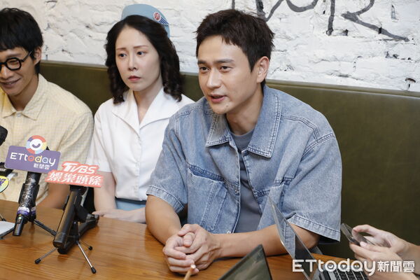 ▲▼《新手上路》媒體餐敘,劇中四位演員劉冠廷、黃冠智、楊銘威、爆花(蔡亘晏)出席。(圖/記者湯興漢攝)