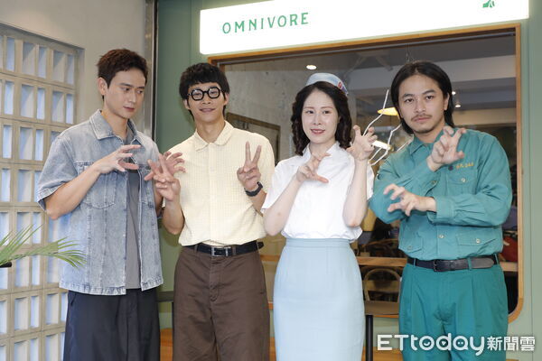 ▲▼《新手上路》媒體餐敘,劇中四位演員劉冠廷、黃冠智、楊銘威、爆花(蔡亘晏)出席。(圖/記者湯興漢攝)