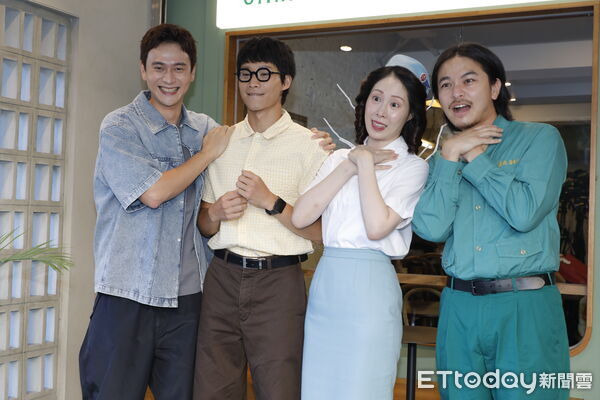 ▲▼《新手上路》媒體餐敘,劇中四位演員劉冠廷、黃冠智、楊銘威、爆花(蔡亘晏)出席。(圖/記者湯興漢攝)