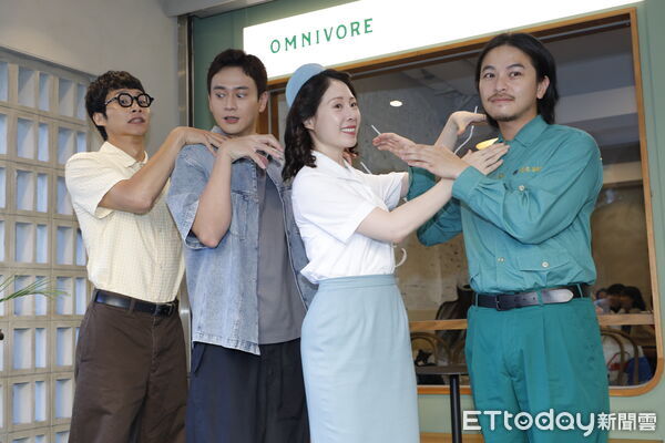 ▲▼《新手上路》媒體餐敘,劇中四位演員劉冠廷、黃冠智、楊銘威、爆花(蔡亘晏)出席。(圖/記者湯興漢攝)